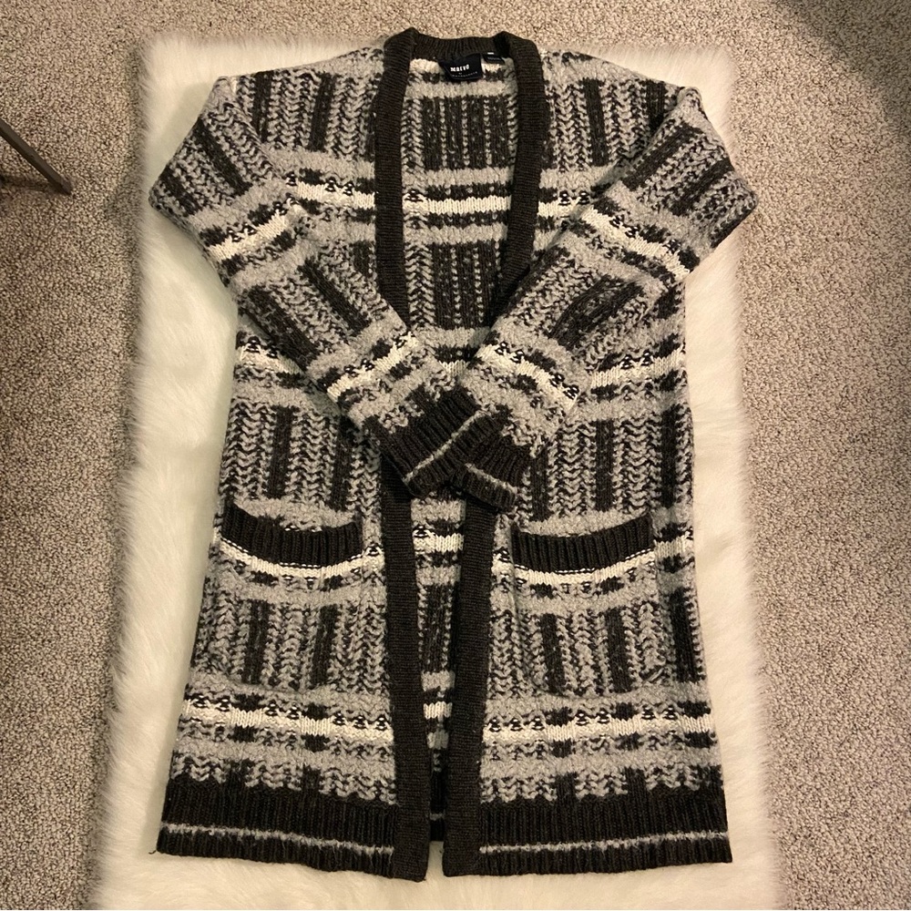 Anthropologie Maeve Freyja Plaid Sweater Coat - Picture 2 of 6